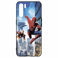 Чохол для Oppo A91 / Reno3Spiderman and Ironman - PrintSalon