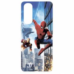 Чохол для Oppo Reno 4 Pro Spiderman and Ironman - PrintSalon