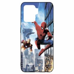 Чохол для Oppo Reno 5 Lite Spiderman and Ironman - PrintSalon