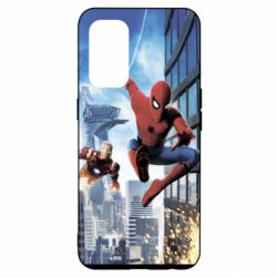 Чохол для Oppo Reno 5 4G Spiderman and Ironman - PrintSalon