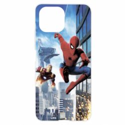 Чохол для Xiaomi Mi11 Lite Spiderman and Ironman - PrintSalon