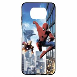 Чохол для Xiaomi Poco X3 Spiderman and Ironman - PrintSalon