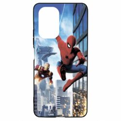 Чохол для Xiaomi Poco F3/K40 Spiderman and Ironman - PrintSalon