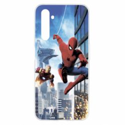 Чохол для Realme 6 Spiderman and Ironman - PrintSalon