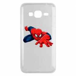 Чехол для Samsung J3 2016 Spiderman and jump - PrintSalon