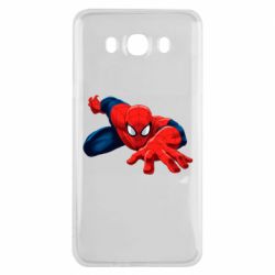 Чехол для Samsung J7 2016 Spiderman and jump - PrintSalon