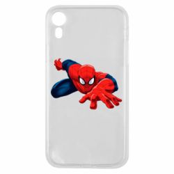 Чехол для iPhone XR Spiderman and jump - PrintSalon