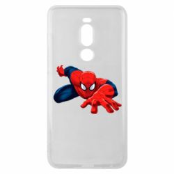 Чехол для Meizu Note 8 Spiderman and jump - PrintSalon