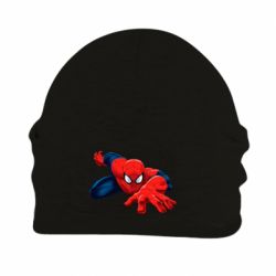 Шапка флисовая Spiderman and jump - PrintSalon