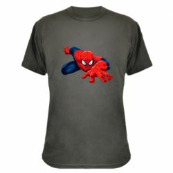 Камуфляжная футболка Spiderman and jump - PrintSalon