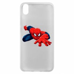 Чехол для Xiaomi Redmi 7A Spiderman and jump - PrintSalon