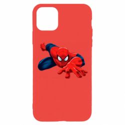 Чехол для iPhone 11 Pro Spiderman and jump - PrintSalon