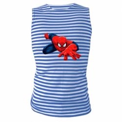 Майка-тельняшка Spiderman and jump - PrintSalon