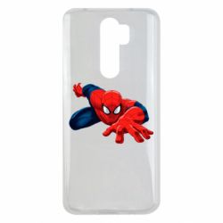 Чехол для Xiaomi Redmi Note 8 Pro Spiderman and jump - PrintSalon