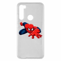 Чехол для Xiaomi Redmi Note 8 Spiderman and jump - PrintSalon