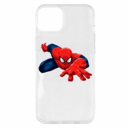 Чехол для iPhone 14 Plus Spiderman and jump - PrintSalon
