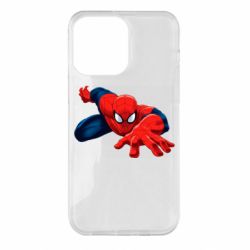 Чехол для iPhone 14 Pro Max Spiderman and jump - PrintSalon