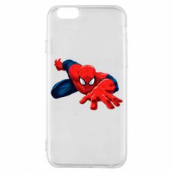 Чехол для iPhone 6/6S Spiderman and jump - PrintSalon