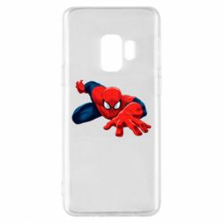 Чехол для Samsung S9 Spiderman and jump - PrintSalon