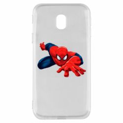 Чехол для Samsung J3 2017 Spiderman and jump - PrintSalon