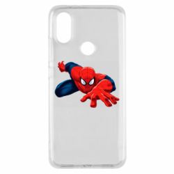 Чехол для Xiaomi Mi A2 Spiderman and jump - PrintSalon