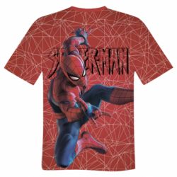 Чоловіча футболка 3D Spiderman and logo - PrintSalon