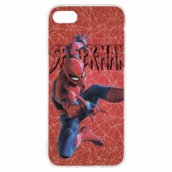 Чохол для iPhone 7 Spiderman and logo - PrintSalon