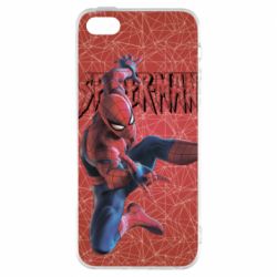 Чохол для iphone 5/5S/SE Spiderman and logo - PrintSalon