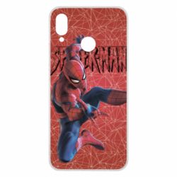 Чохол для Huawei P Smart Plus 2018 Spiderman and logo - PrintSalon