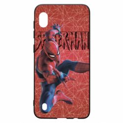 Чохол для Samsung A10 Spiderman and logo - PrintSalon