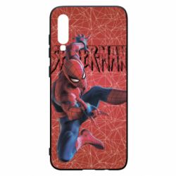 Чохол для Samsung A70 Spiderman and logo
