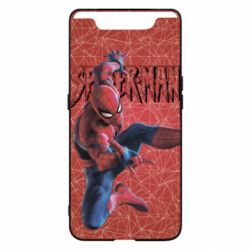 Чохол для Samsung A80 Spiderman and logo - PrintSalon