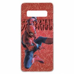 Чохол для Samsung S10+ Spiderman and logo - PrintSalon