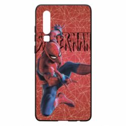 Чохол для Huawei P30 Spiderman and logo - PrintSalon
