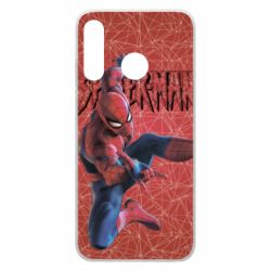 Чохол для Huawei P30 Lite Spiderman and logo - PrintSalon