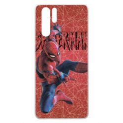 Чохол для Huawei P30 Pro Spiderman and logo - PrintSalon
