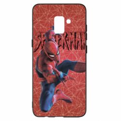 Чохол для Samsung A8+ 2018 Spiderman and logo - PrintSalon