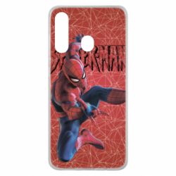 Чохол для Samsung M40 Spiderman and logo - PrintSalon