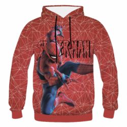 Чоловіче 3D худі Spiderman and logo - PrintSalon
