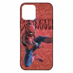 Чохол для iPhone 12 Spiderman and logo - PrintSalon