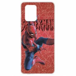 Чохол для Samsung S10 Lite Spiderman and logo - PrintSalon