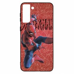 Чохол для Samsung S21 Ultra Spiderman and logo - PrintSalon