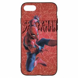 Чохол для iPhone 8 Spiderman and logo - PrintSalon