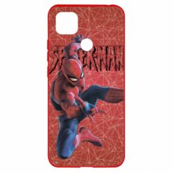 Чохол для Xiaomi Redmi 9c Spiderman and logo - PrintSalon