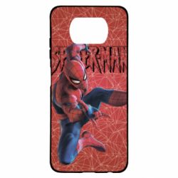 Чохол для Xiaomi Poco X3 Spiderman and logo - PrintSalon
