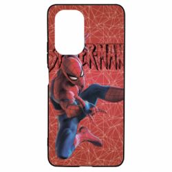 Чохол для Xiaomi Poco F3/K40 Spiderman and logo - PrintSalon