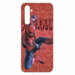 Чохол для Realme 6 Pro Spiderman and logo - PrintSalon