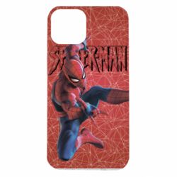 Чохол для iPhone 14 Spiderman and logo - PrintSalon