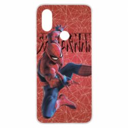 Чохол для Xiaomi Mi A2 Spiderman and logo - PrintSalon