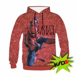 Дитяче 3D худі Spiderman and logo